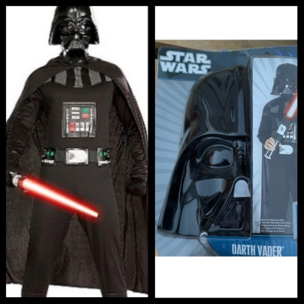 NWT Star Wars DARTH VADER Action Suit